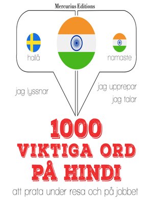 cover image of 1000 viktiga ord på hindi